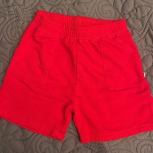 Little sleepies red shorts size 6